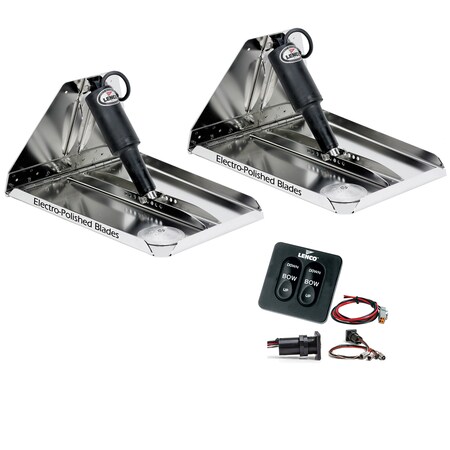 Lenco Marine 18"x14" Hvy DutyPerf. Trim Tab Kit w/Standard Tactile Switch Kit 12V RT18X14HD